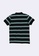 BENCH black Striped Polo Shirt B2952AAB5E892FGS_2