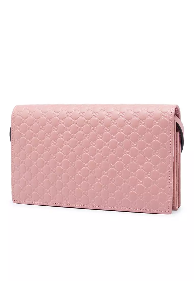 Pre-Loved Gucci Microguccissima Wallet On Strap
