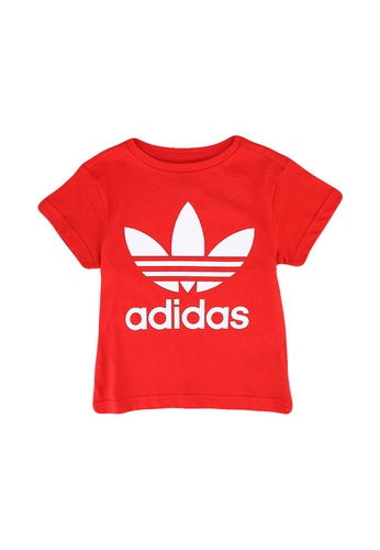 ADIDAS red adicolor trefoil t-shirt 57955KA2E0A713GS_1