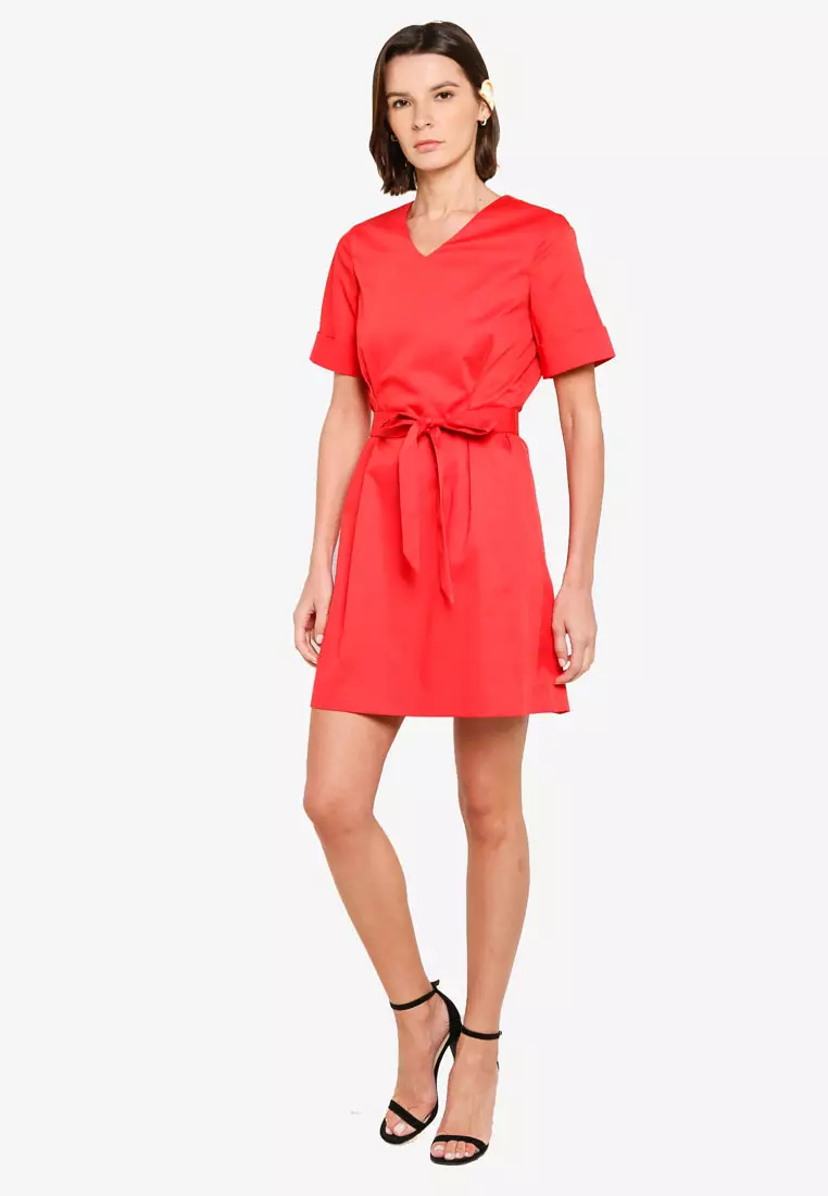 Buy G2000 Cuffed Sleeves Fit & Flare Dress 2023 Online ZALORA Philippines