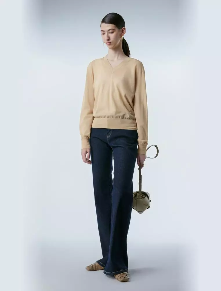   Long Sleeve Pullover Knit Sweater