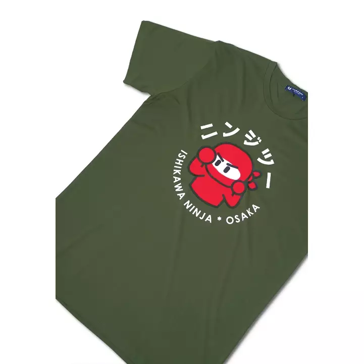 MTE40F ishikawa champion ga T-shirt Olive