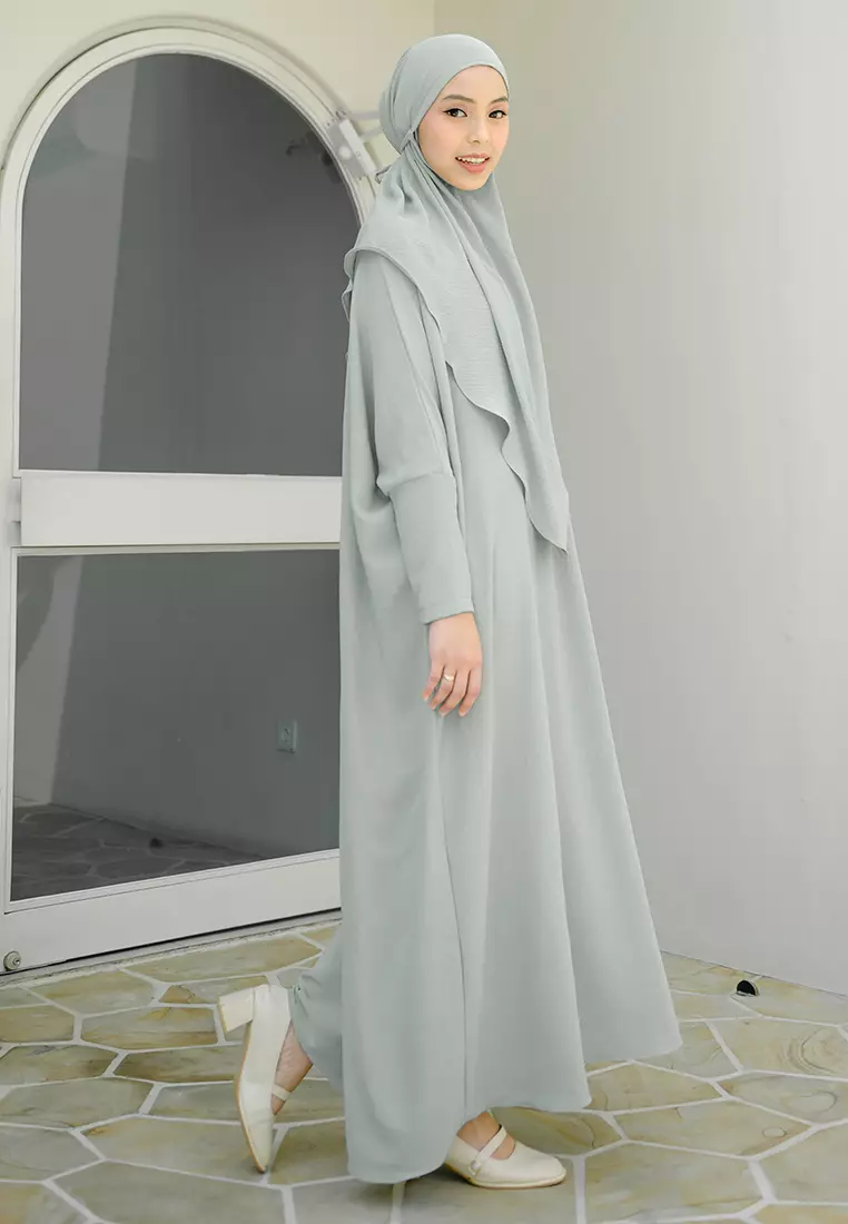 Hafsha Abaya Set Sage