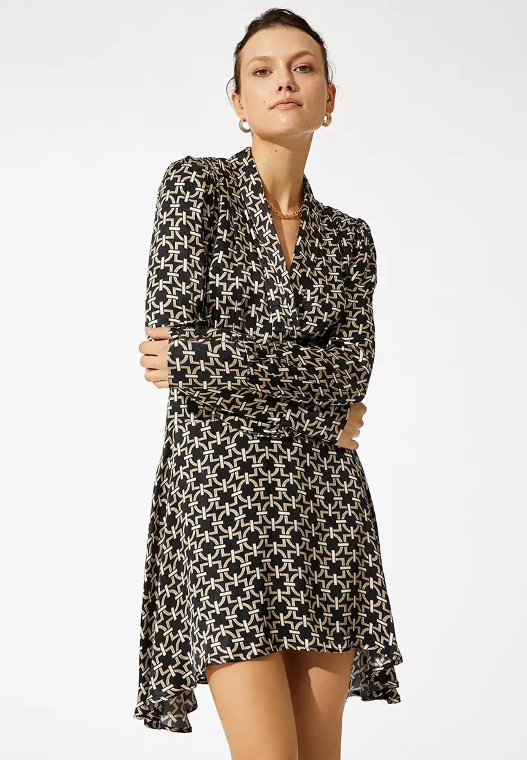 Ayşegül Afacan x KOTON Pattern Mini Dress