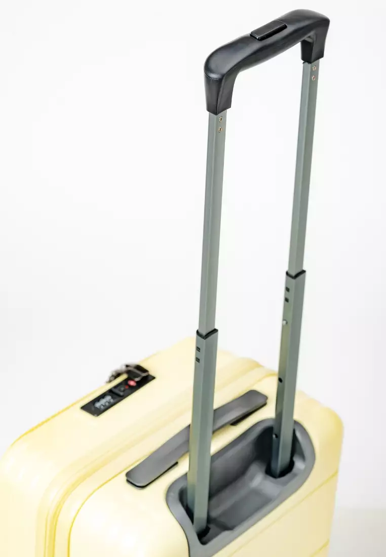 Alpha 20" Small Hard Case Luggage in Butter