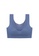 ZITIQUE blue Women's Comfortable Non-wired Sports Bra Sleeping Bra - Blue F576AUS99D05DCGS_1