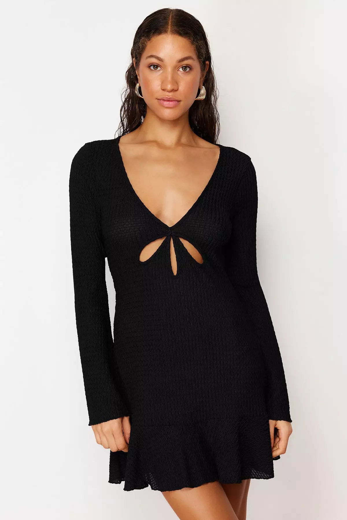 Long Sleeves Beach Dress