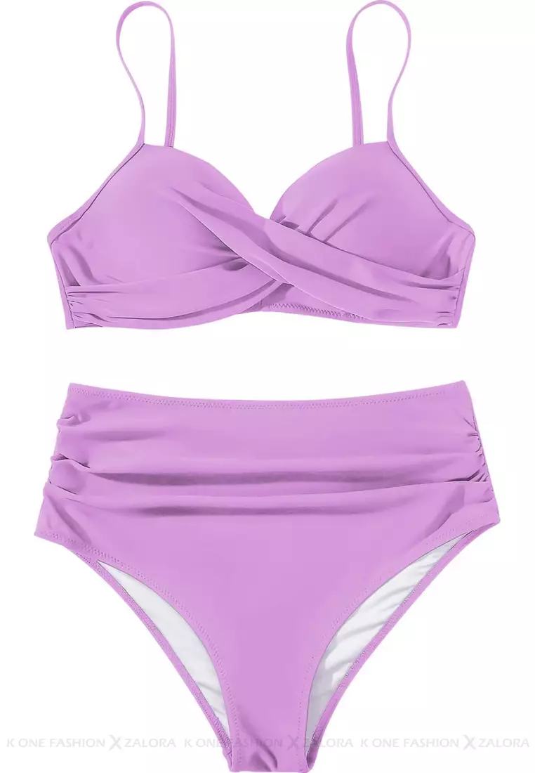 (2pcs)Sexy Suspender Bikini Swimsuit
