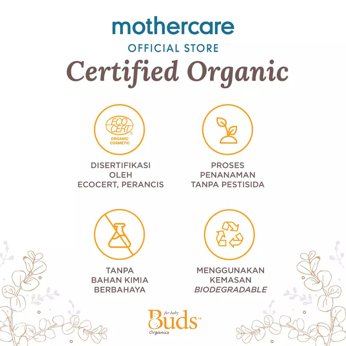 Buds Organics Super Soothing Deep Moisturising Cream - Pelembab Bayi (100Ml)