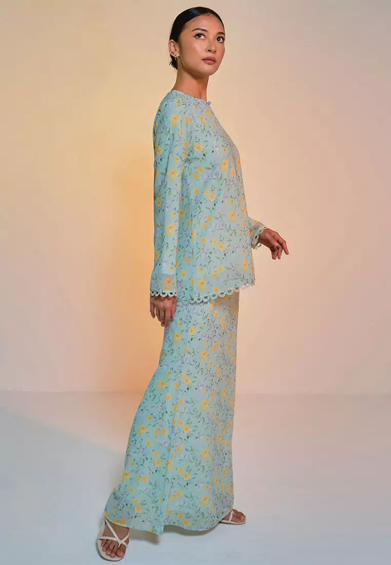 Aurora Blouse & Skirt - Seafoam Oasis