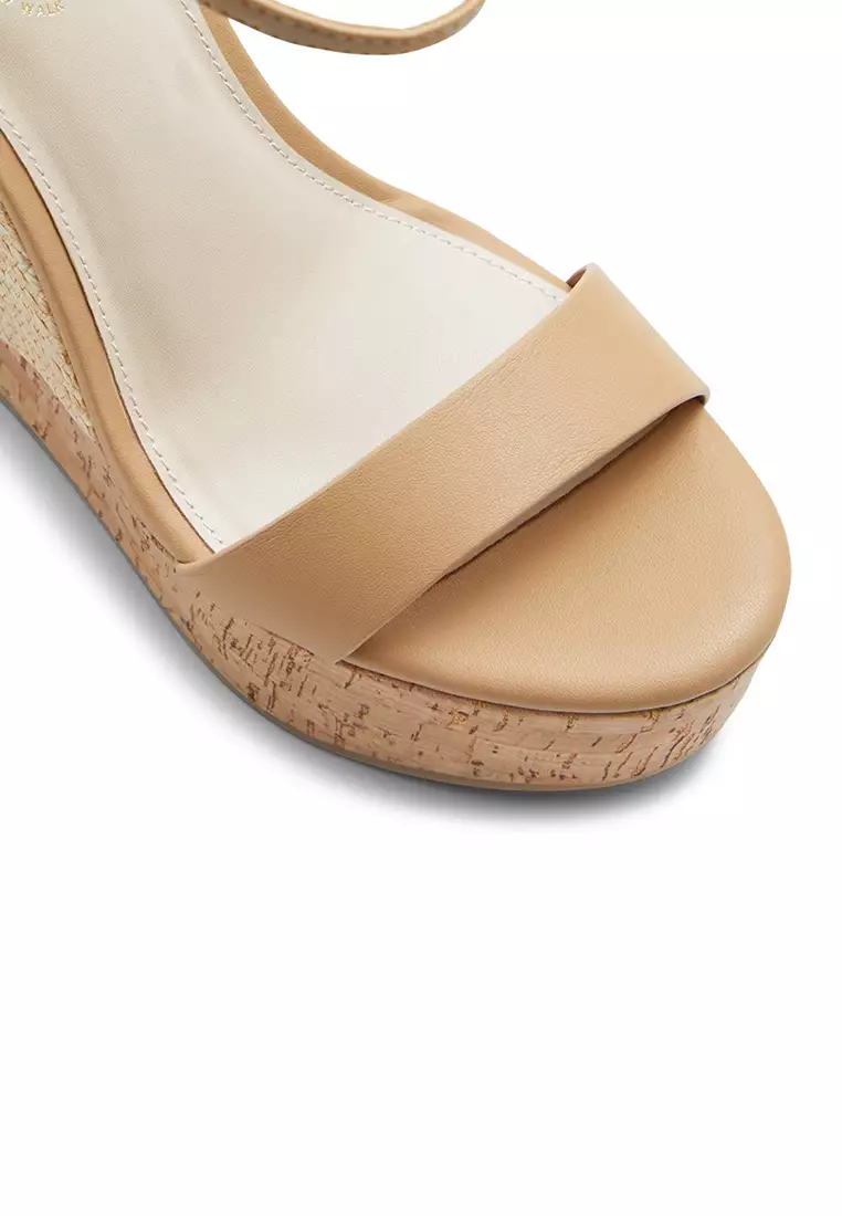 Aldo best sale nude wedges