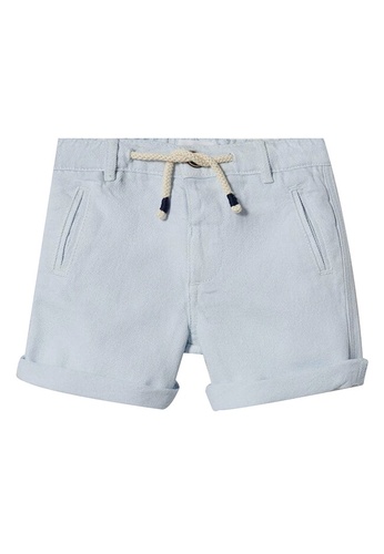 MANGO BABY blue Pockets Cotton Bermuda Shorts CD54BKA9FD2724GS_1