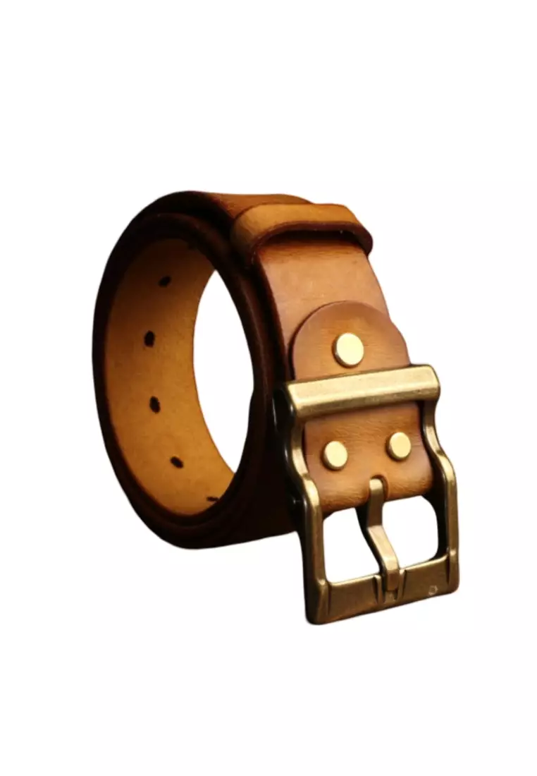Handmade Fc Buckle Brass Japanese Buckle Men's Belt