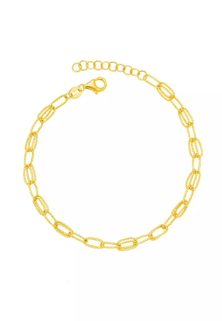 Gold cable bracelet discount