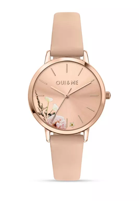 [Sustainable Watch] Oui & Me Fleurette 32mm Women's Recycled Leather Quartz Watch ME010378