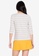 Freego white Stripe Jersey Cotton 3/4 Sleeve T-Shirt A432EAA013569AGS_2
