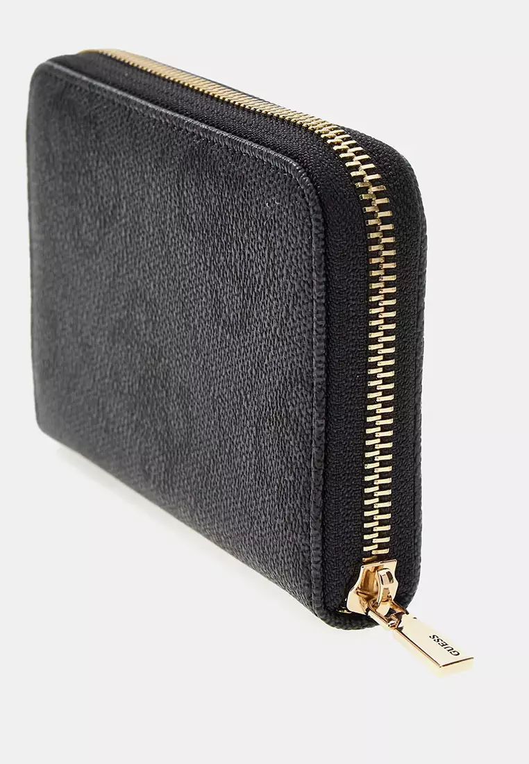 Janie Logo Medium Zip Around Purse