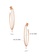 Aquae Jewels pink Necklace Paris-Dubai Single Line 18K Gold and Diamonds - Rose Gold 77FFEAC98EDC14GS_2