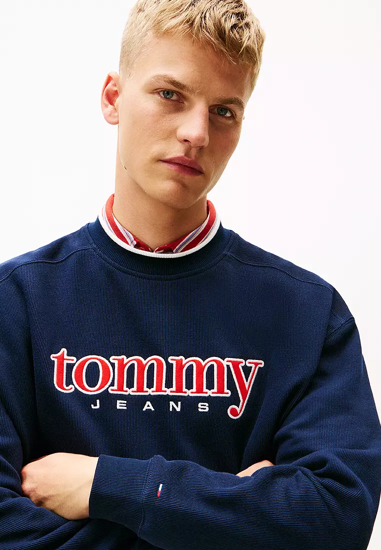 90年代紋理圖案衛衣 - Tommy Jeans