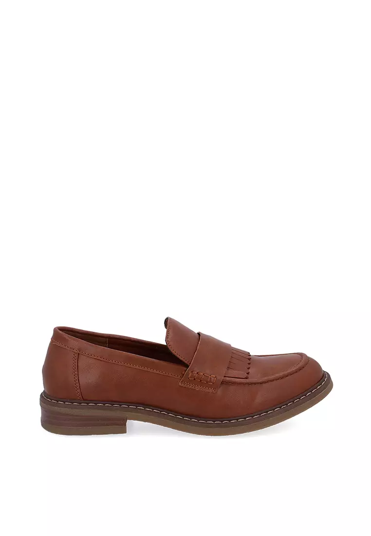Discount on Carlo Rino  shoes - SKU: Brown Edith Classic Loafers