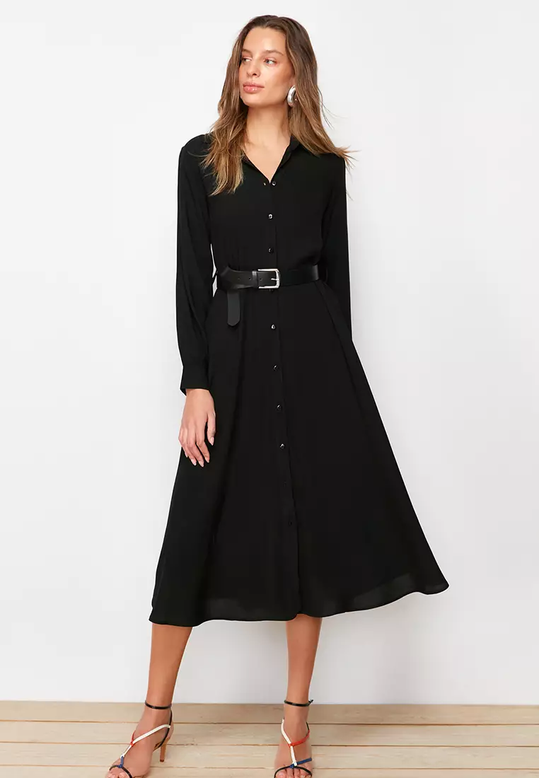Belted Midi Dress