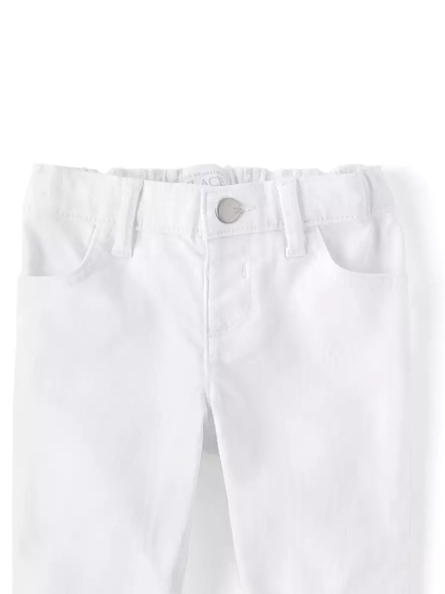 Toddler Girls Straight Jeans - Celana Panjang Bayi Perempuan (Putih)