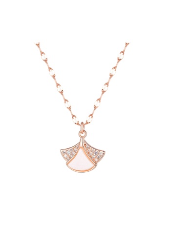 Air Jewellery gold Luxurious Little Dress Necklace In Rose Gold 13097ACAF2108BGS_1