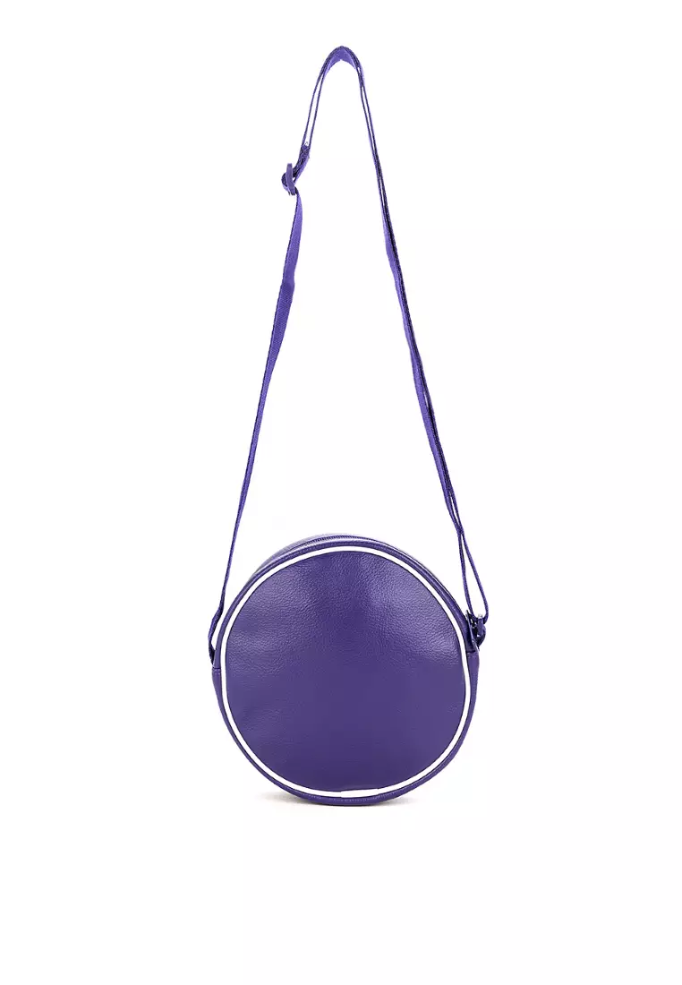 ☆adidas☆ AC Round Bag Purple ADIDAS ORIGINALS AC ROUND BAG | Purple Men's Across-body Bag