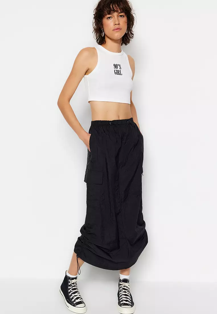 Parachute Midi Skirt