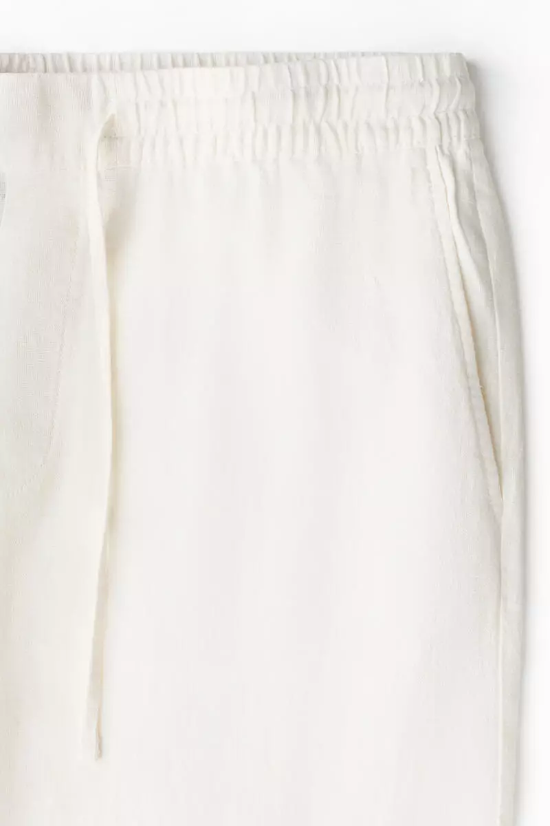 Relaxed Fit Linen-blend trousers