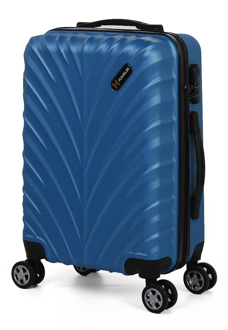 Carlton Tas Koper Hardcase Unisex Size 20Inch Suitcase Combination Lock Large Compartment Material ABS+PVC Coated ORIGINAL - Blue