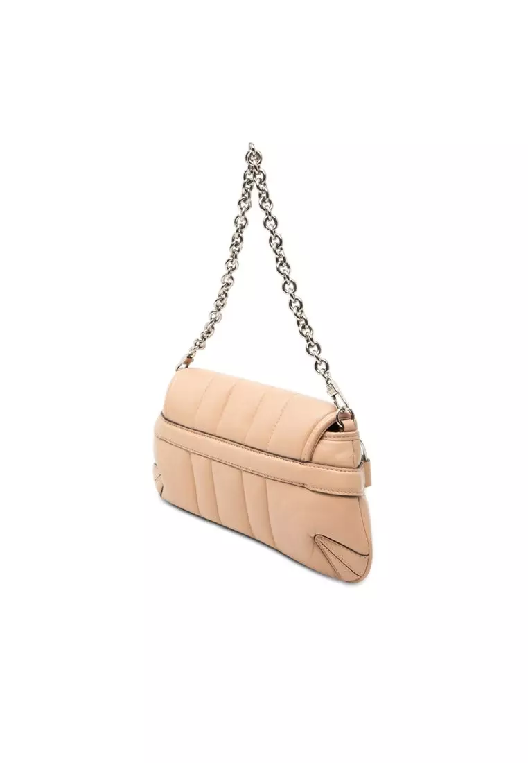 Pre-Loved Gucci Small Quilted Calfskin Horsebit Chain Satchel