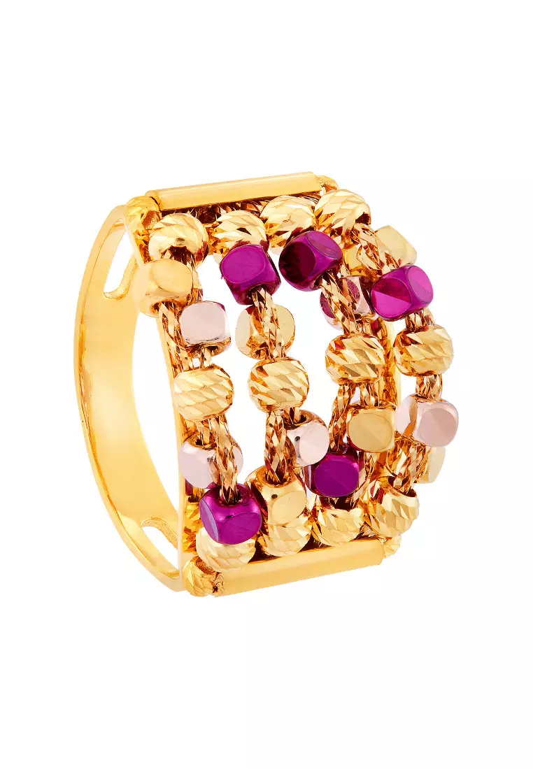 Red rose gold ring shop