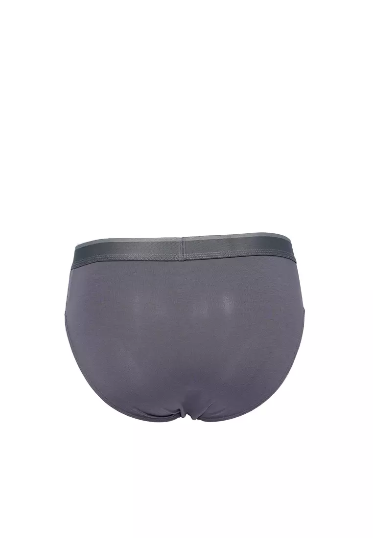 Solid Brief Dark Grey