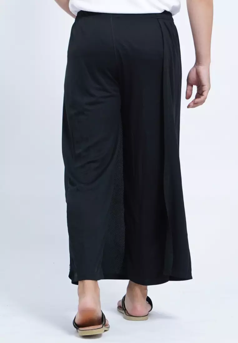 Tiento Sarung Celana 2in1 Saku Dry Fit Hitam Ramadhan