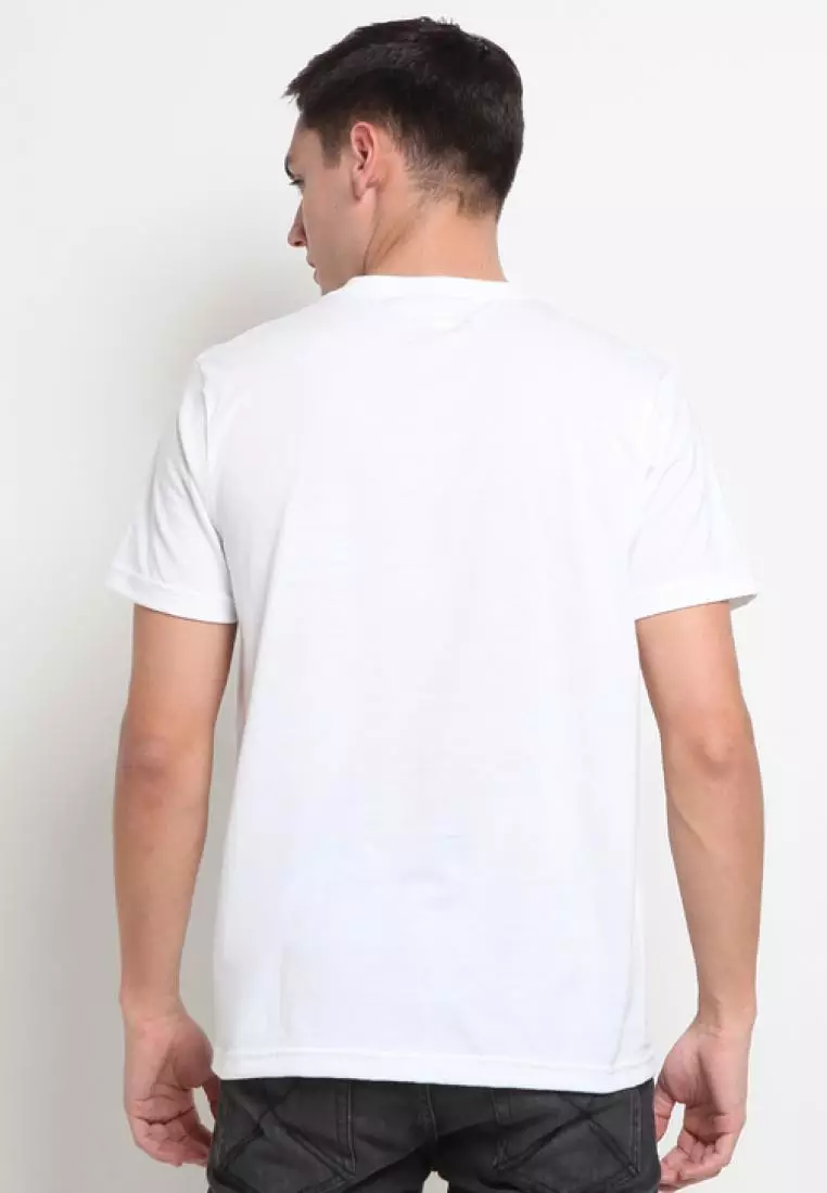 Hammer Men Basic T-Shirt Z1TO001W1 | Kaos Pria Lengan Pendek Putih