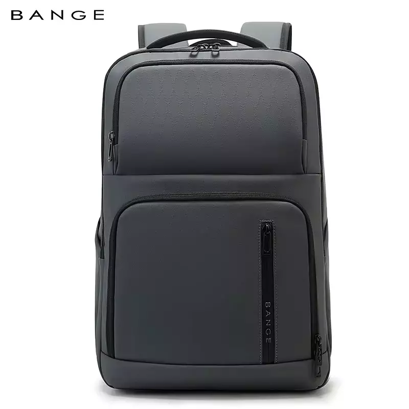 BANGE Tas Ransel pria Laptop Kerja Backpack Pria 15.6 Inch BG7822-Grey