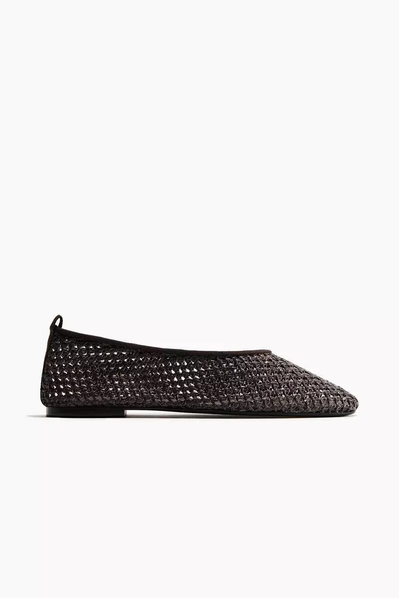 Braided ballet flats