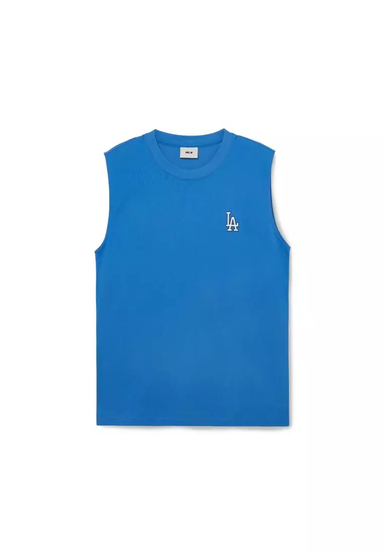 MLB■Basic Sleeveless T-shirt★送料込 網上選購MLB BASIC BIG LOGO SLEEVELESS T-SHIRTS LOS ANGELES