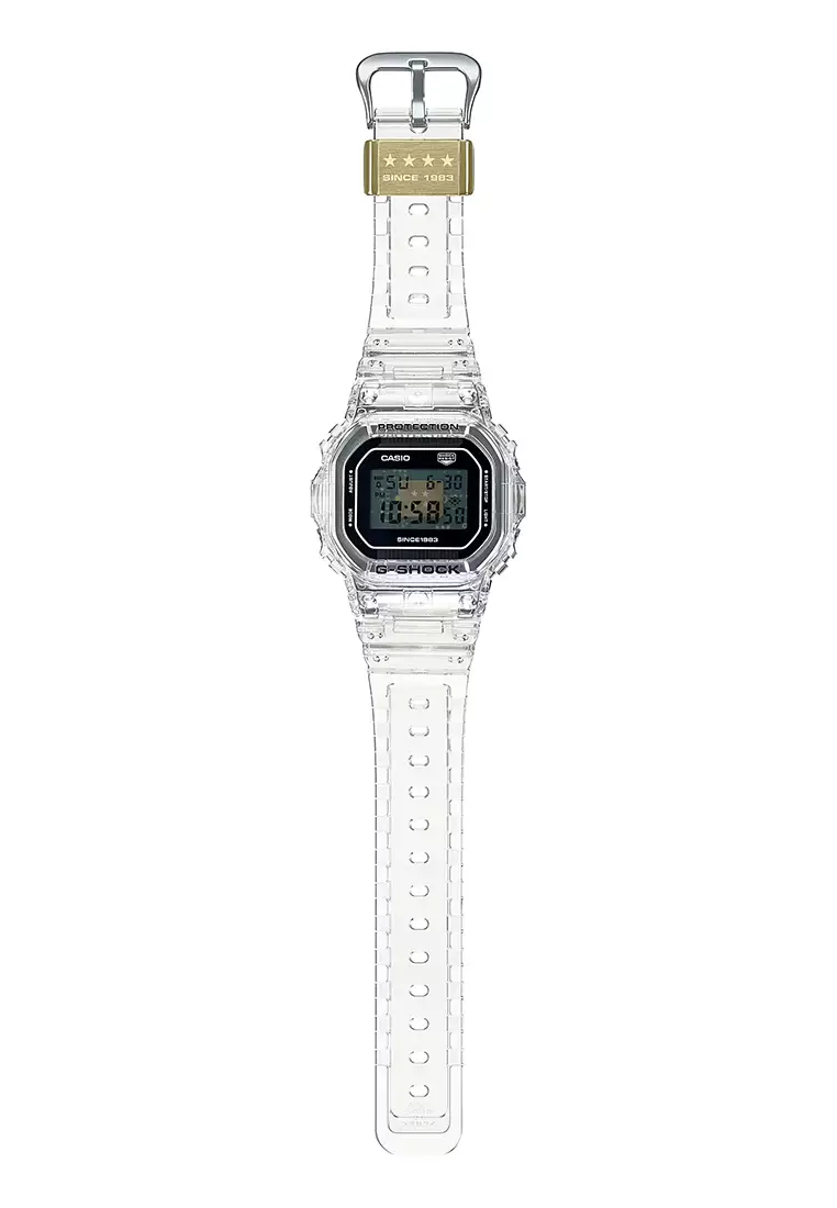 Jam Tangan Digital Pria G-Shock 40th Anniversary Clear Remix DW-5040RX-7D Resin Band