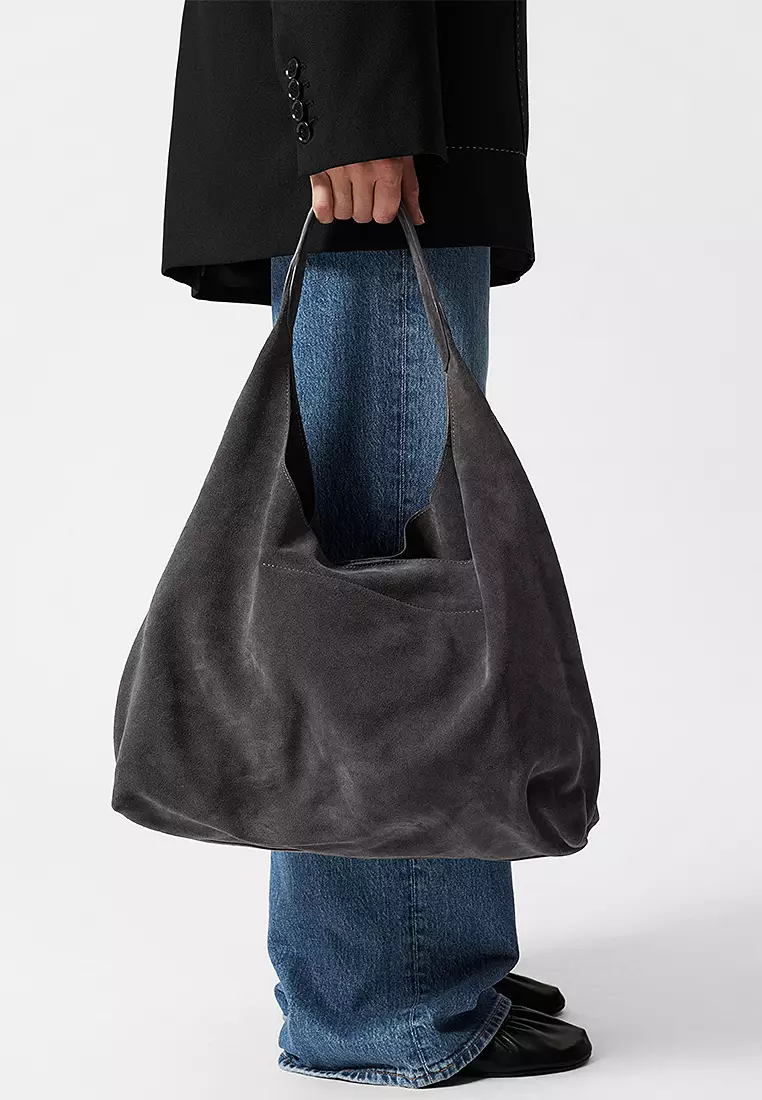 Large Suede Tote Bag