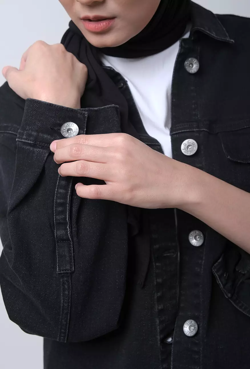 Jaket Wanita Gabriella Black Grey