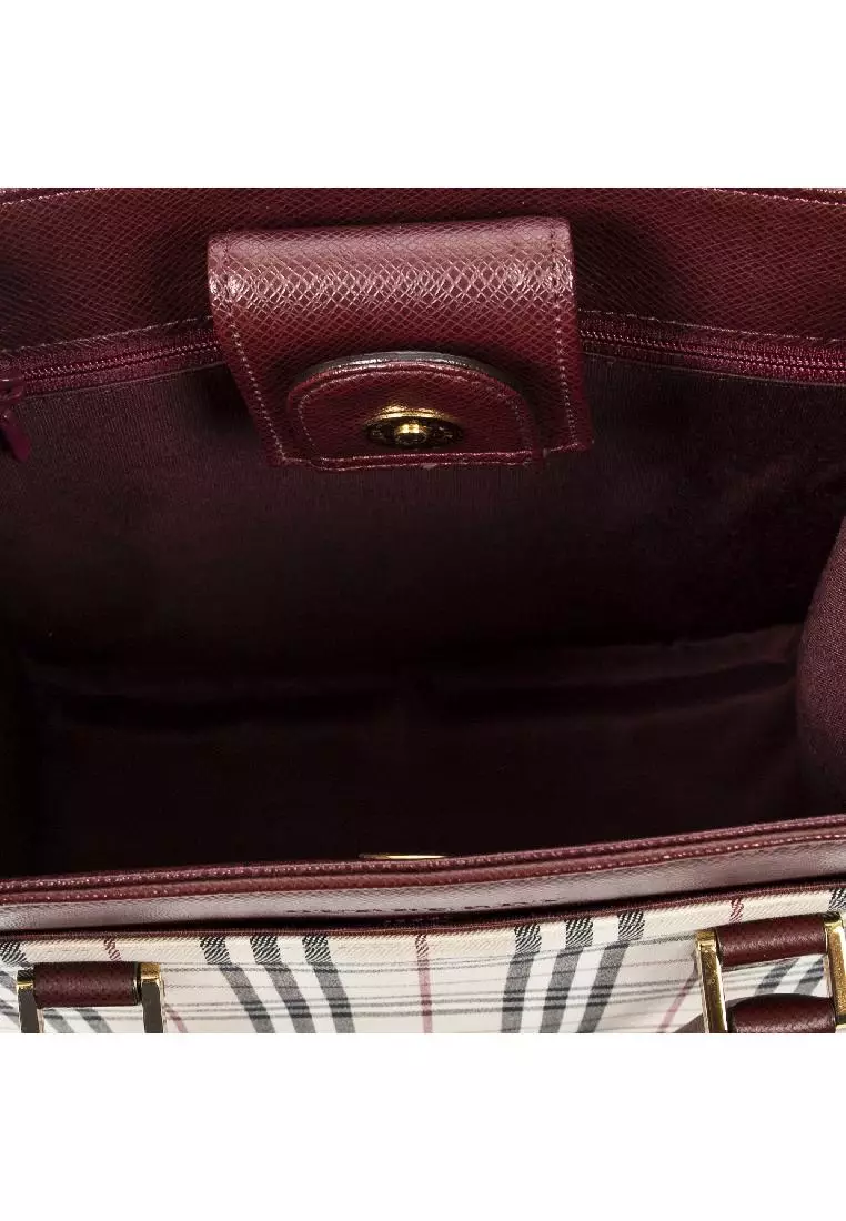Buy Burberry Pre loved Slip Pocket Square Tote 2023 Online
