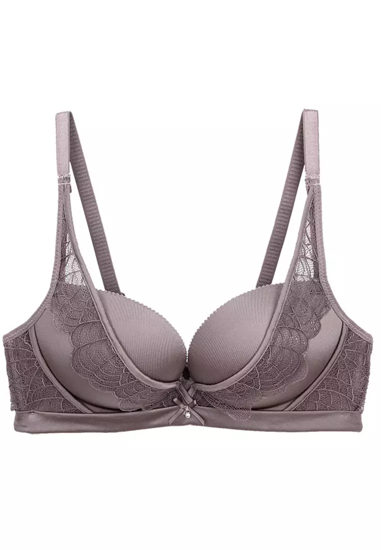 Buy ZITIQUE Non-Steel Ring Ultra-thin Sexy Bra-Gray 2024 Online
