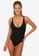 Trendyol black Ruched Swimsuit AF2E0USA89C08BGS_1