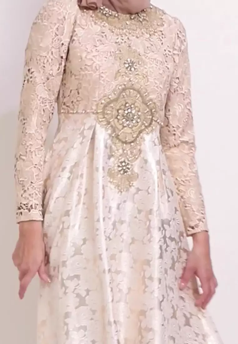 Bibiq Gamis Jacquard Brokat