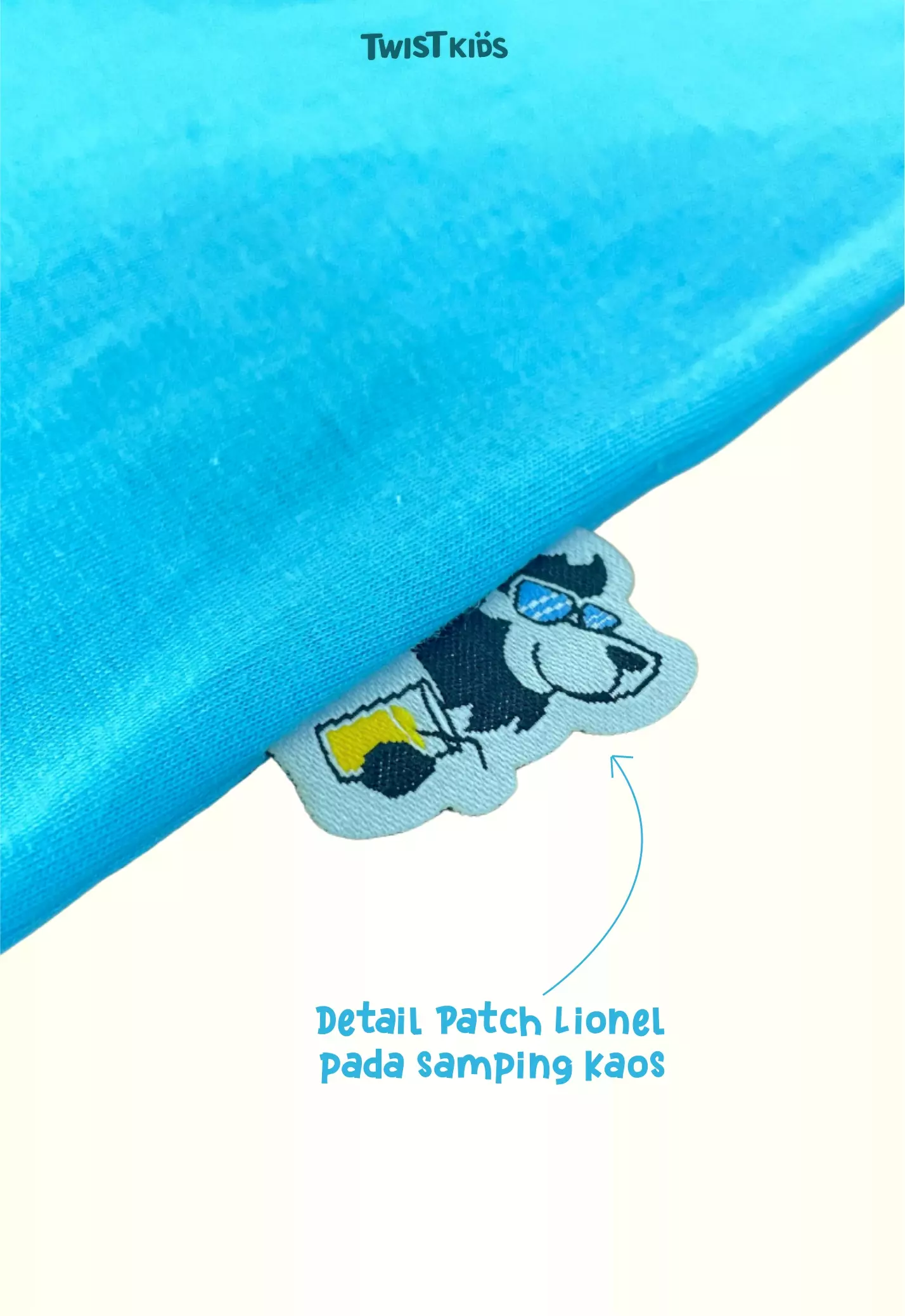 Twist Kids [Official Store] - Summer Splash Series, Dylan C, Atasan/Tshirt/Kaos Oblong, Baju Pantai Anak Laki-Laki (usia 4-14 tahun) Warna Biru (Blue)