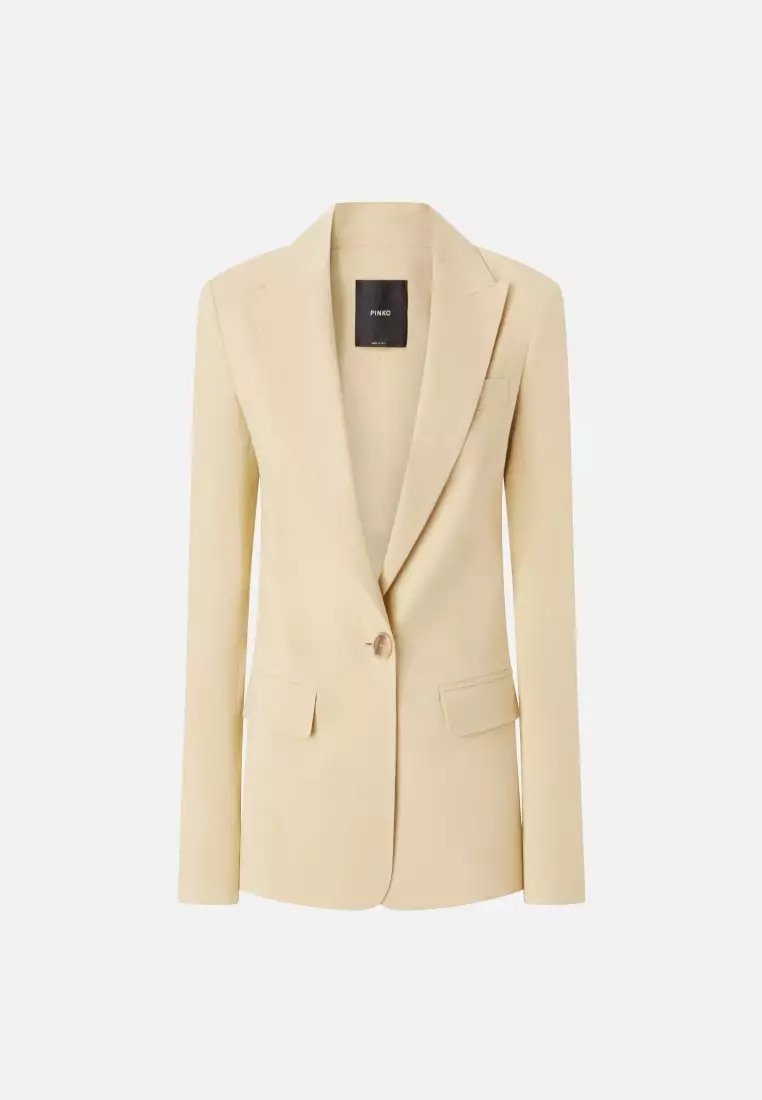 アウターその他 PINKO Woman Blazer Yellow 104818A0IM C23 Buy Pinko Single button blazer jacket 2025 Online | ZALORA