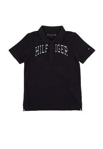 Tommy Hilfiger black Icons Varsity Polo Shirt - Tommy Hilfiger 08DE9KAECD221BGS_1