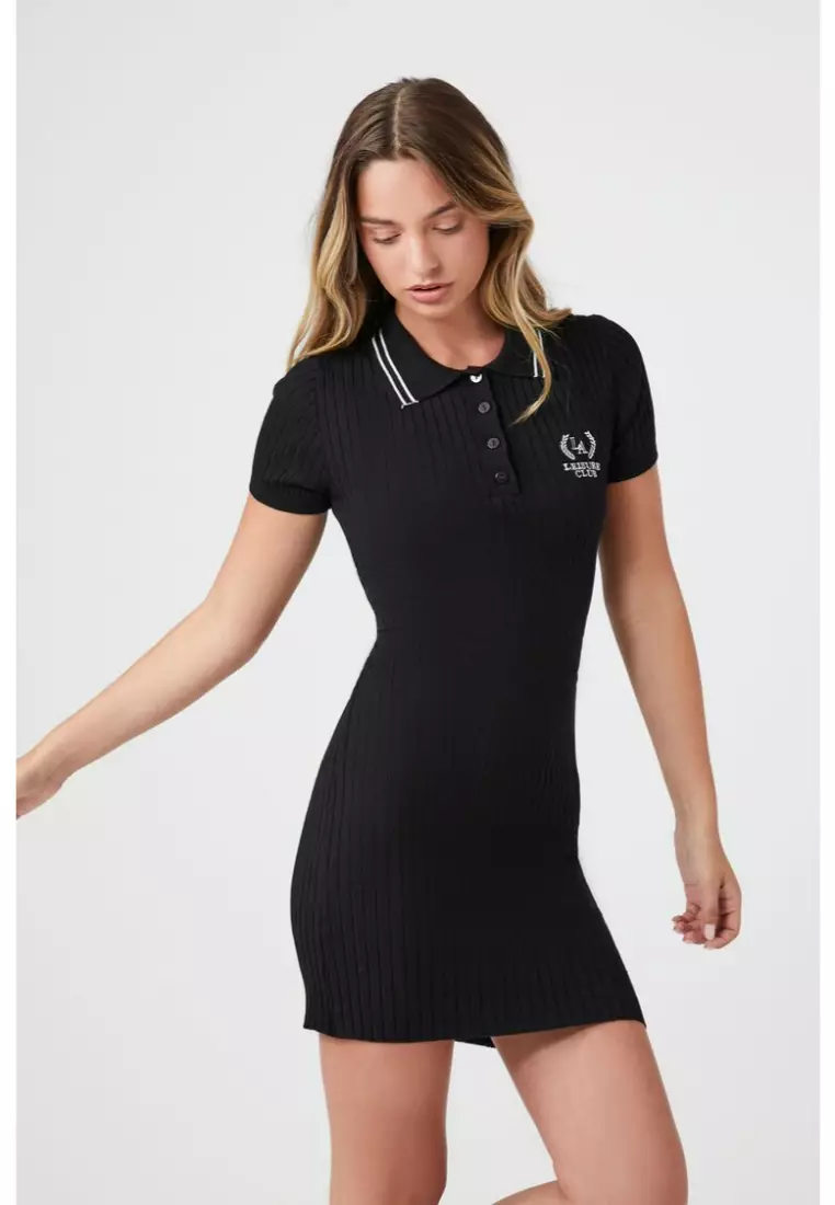 Forever 21 sales black embroidered dress